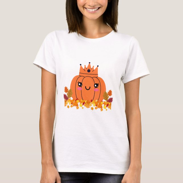 Pumpkin Queen | Fall Aesthetic Halloween Shirt for (Front)