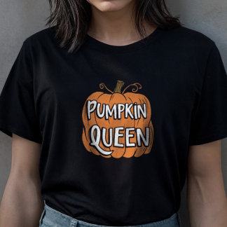 Pumpkin Queen Fall  Halloween T-Shirt