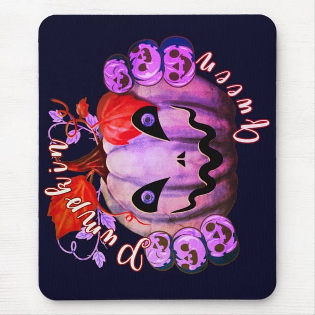 Pumpkin Queen Mouse Pad (Front)