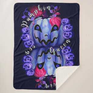 Pumpkin Queen Sherpa Blanket