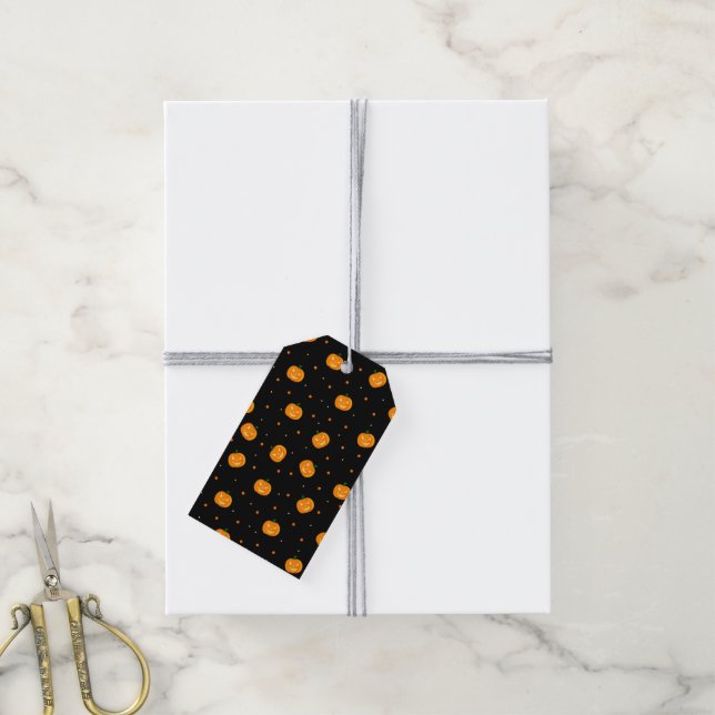 Pumpkin Rain Gift Tags (With Twine)