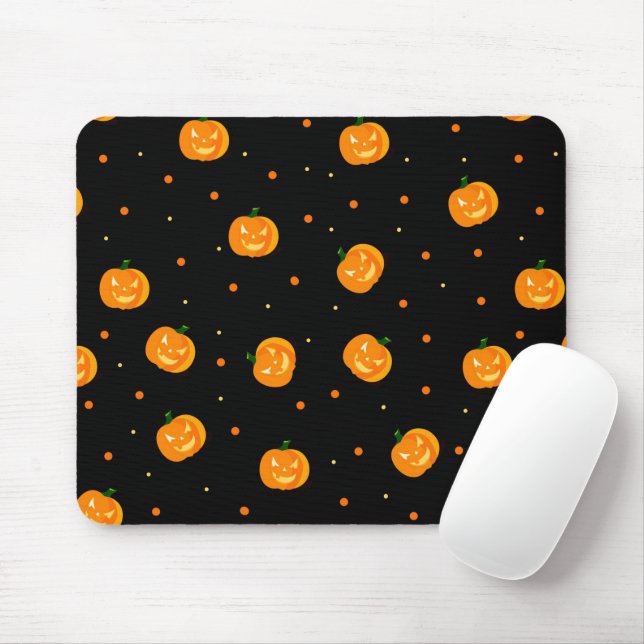 Pumpkin Rain Mouse Pad (With Mouse)