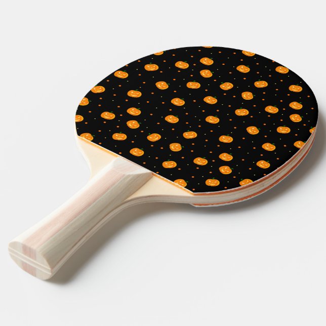 Pumpkin Rain Ping Pong Paddle (Front Angle)