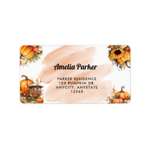Pumpkin Return Address Label