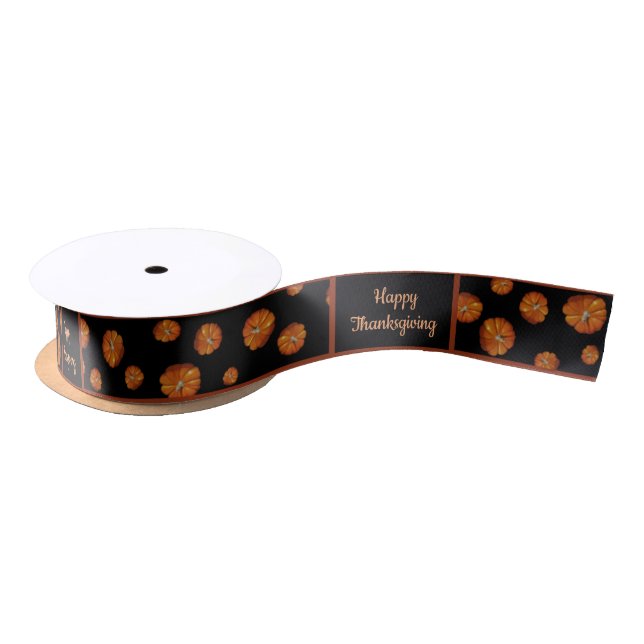 Pumpkin Ribbon Satin Ribbon (Spool)