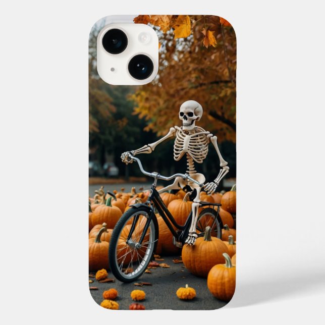 Pumpkin Ride Skeleton Case-Mate iPhone Case (Back)
