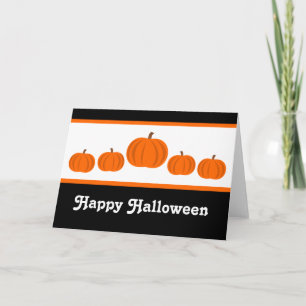 Pumpkin Row Halloween Greeting Card