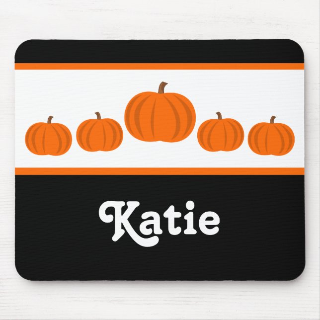 Pumpkin Row Halloween Mousepad (Front)