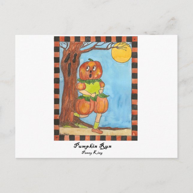 Pumpkin Run Postcard (Front)