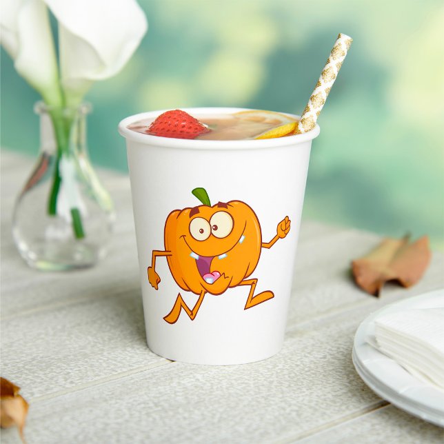 Pumpkin Running Paper Cups (Creator Uploaded)