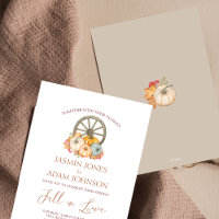 Pumpkin Rustic Autumn Harvest Wheel Wedding