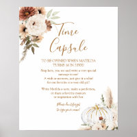 Pumpkin Rustic Boho Fall In Love Time Capsule