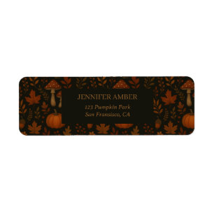 Pumpkin Rustic Fall & Autumn Leaves Seasonal Mail