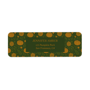 Pumpkin Rustic Fall & Autumn Leaves Seasonal Mail