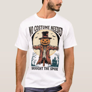 Pumpkin Scarecrow Shirt for Spooky Costume Humour