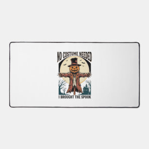 Pumpkin Scarecrow Shirt for Spooky Costume Humour Desk Mat
