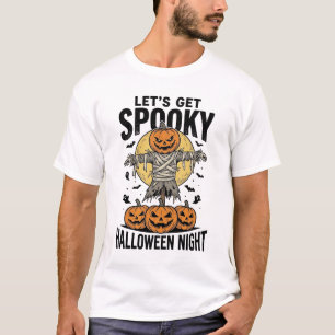 Pumpkin Scarecrow Shirt Vintage Halloween Graphic_