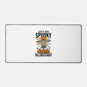 Pumpkin Scarecrow Shirt Vintage Halloween Graphic_ Desk Mat