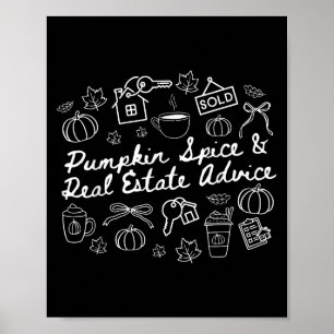 Pumpkin Sce &amp; Real Estate Advice Realtor Hallo Poster