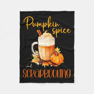 Pumpkin Sce &amp; Scrapbooking _ Cute Autumn Rusti Fleece Blanket