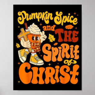 Pumpkin Sce And Jesus Christ Funny Fall Christian  Poster