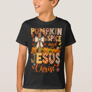 Pumpkin Sce And Jesus Christ Funny Fall Christian  T-Shirt