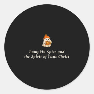 Pumpkin Sce And The Srit Of Jesus Christ  Classic Round Sticker