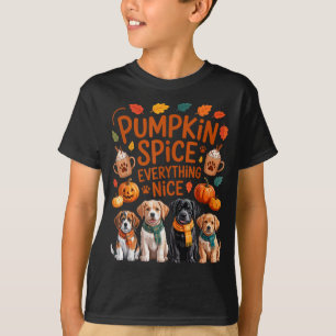 Pumpkin Sce Everything Nice Fall Dog Lovers Addict T-Shirt