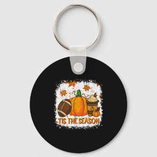 Pumpkin Sce Football Tis The Season Fall Thanksgiv Key Ring