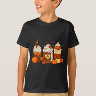 Pumpkin Sce Latte Fall Coffee Thanksgiving Shirt F