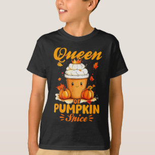 Pumpkin Sce Latte Fall Season Queen Of Pumpkin Sce T-Shirt