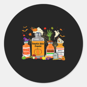 Pumpkin Sce Profol Ativan Versed Haldol Halloween Classic Round Sticker