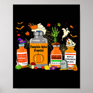 Pumpkin Sce Profol Ativan Versed Haldol Halloween  Poster