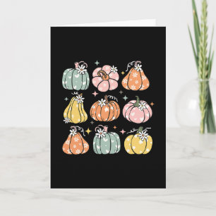 Pumpkin Season Autumn Fall Y'all Leaves Thanksgivi Card