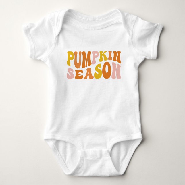 Pumpkin Season Baby Bodysuit (Front)
