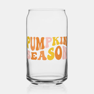 Pumpkin Season Can Glass