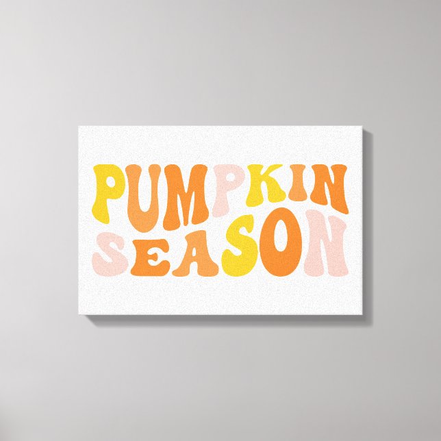 Pumpkin Season Canvas Print (Front)