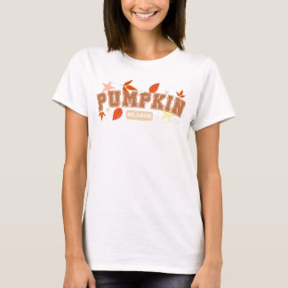 Pumpkin Season – Cute Autumn Vibes with Fall Leave T-Shirt