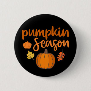 Pumpkin Season Fall 6 Cm Round Badge