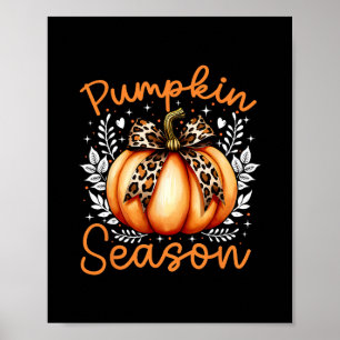 Pumpkin Season Fall Autumn Thanksgiving Costume Gi Poster