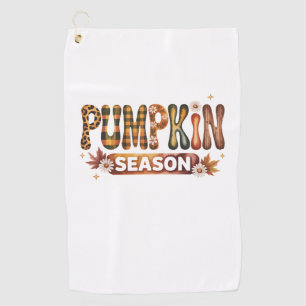 Pumpkin Season Fall Boho Golf Towel