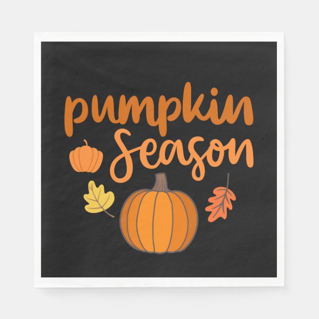 Pumpkin Season Fall Napkin (Front)