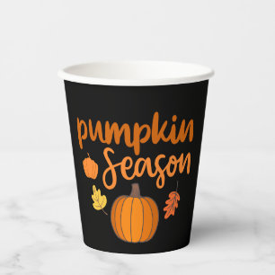 Pumpkin Season Fall Paper Cups
