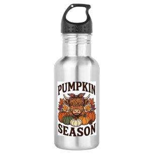 Pumpkin Season Highland Cow Vintage Fall Shirt_1 532 Ml Water Bottle