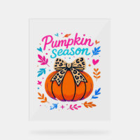 Pumpkin Season Leopard Bow Design – Cute Fall Aest