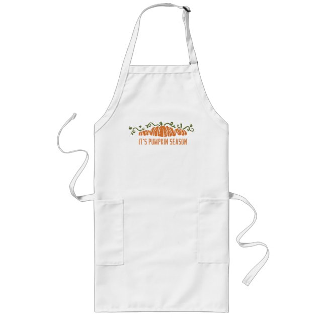 Pumpkin Season Long Apron (Front)