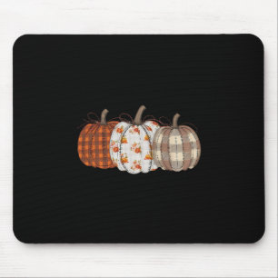 Pumpkin Season Patchwork Thanksgiving Autumn Fall  Mouse Pad
