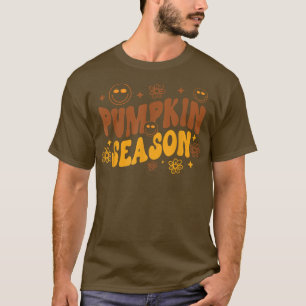 Pumpkin Season Retro Boho Cute Fall Autumn lover  T-Shirt