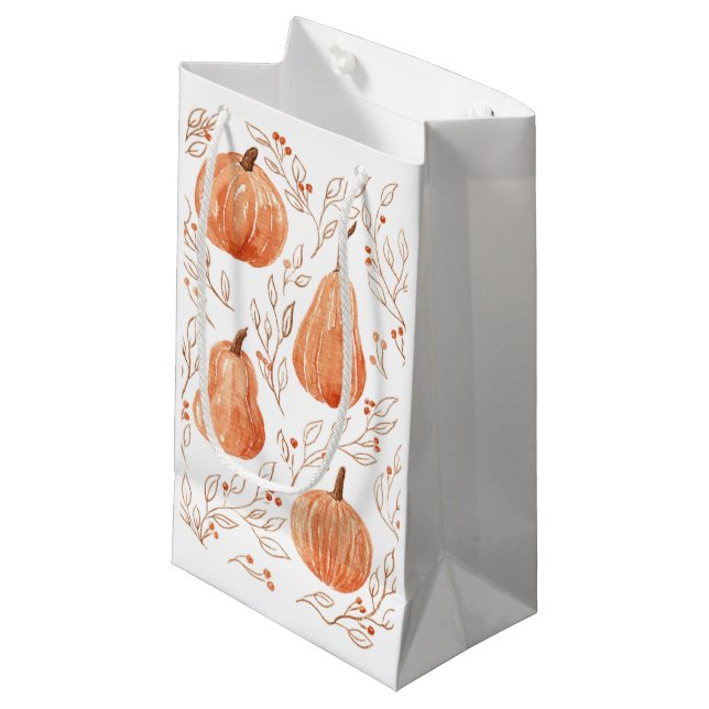 Pumpkin Season Small Gift Bag (Front Angled)