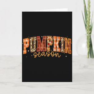 Pumpkin Season Thanksgiving Autumn Fall Yall Leave Card